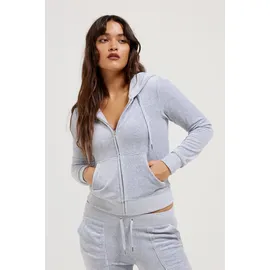 Juicy Couture Sweatjacke ROBERTSON HOODIE graumeliert S