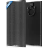 WERCHTAY 100W 12V 12BB Monokristallin Solarpanel, Einfache Montage & Langlebig