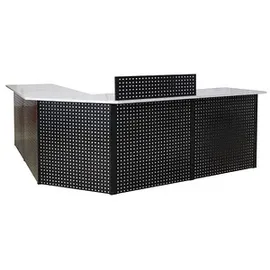 Schulte Thekenmodul-Set MULTIplus U-Form, lichtgrau, schwarz 357,2 x 183,6 x 103,5 cm