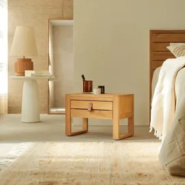 Tikamoon Nachtschrank 40 x 30 x 50 cm Beige