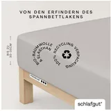 schlafgut Premium Baumwolle 90 x 190 - 100 x 220 cm gray light