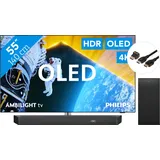 Philips 55OLED809 - Ambilight (2024) + Soundbar + HDMI-Kabel