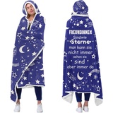 AOKILE Beste Freundin Geschenke, Kuscheldecke Flauschige Personalisierte Sherpa Fleece Decke mit ärmeln, Geschenke für Freundin Schwester Freundschaft Geschenk Geburtstagsgeschenk