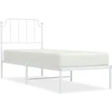vidaXL Bettgestell 100 x 200 cm Weiß