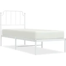 vidaXL Bettgestell 100 x 200 cm Weiß