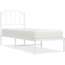 vidaXL Bettgestell 100 x 200 cm Weiß
