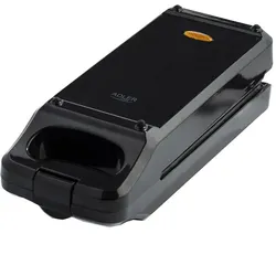 Adler AD 3066 Multifunktionsgerät toasten backen grillen Antihaftbeschichtung Kontaktgrill schwarz