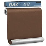 Flicken Selbstklebend Stoff, 40 x 200 cm Leinwand Selbstklebender Stoff, Dunkelbraun, Wasserdichtes Leinwand Flicken Selbstklebend für Sofa Zelt Möbel Autositz Liege