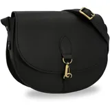 Gusti Umhängetasche Leder Wiebke Handtasche Abendtasche kleine Ledertasche Vintage Schwarz Leder