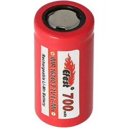 Efest IMR16340 700mAh 3,7V mit Pluspol flach Li-Ion-Akku 33,80x16,6mm beachten
