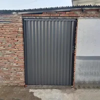 Jievmrs Falttür Graue Akkordeon Falttür Aluminium, Faltbare Schiebetür mit Rahmen & Schiene, Schlafzimmer/Keller/Dachboden Multifalttür Beschlagsatz(25x80in(64x203cm))