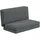 Homcom Bodensessel 3-in-1 Polyester 138 x 60 x 270 cm Dunkelgrau