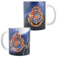 HARRY POTTER Tasse Hogwarts aus Porzellan, 320 ml, Bunt,