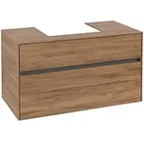 Villeroy & Boch Collaro Waschtischunterschrank C01600RH 100x54,8x50cm, Waschtisch mittig, Kansas Oak