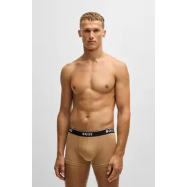 Boss Trunk BOSS "Trunk 3P Power Desig", Herren, Gr. L, bunt (open miscellaneous 964), Jersey, Obermaterial: 95% Baumwolle, 5% Elasthan, eng, Unterhosen, mit BOSS Schriftzug