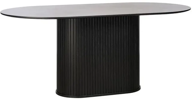 Esstisch Nola 180 x 95 cm Holz Schwarz