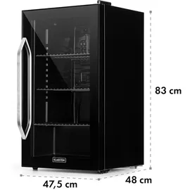 Klarstein Beersafe XXL Getränkekühlschrank (80 l, 830 mm hoch, Onyx)