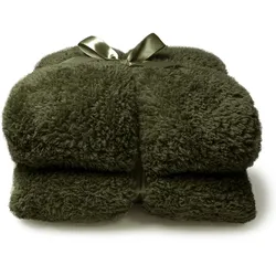 Unique Living Decke Teddy 150x200cm Waldgrün