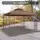 Outsunny Ersatzdach 3x3 m Pavillon 300 x 3 m Braun