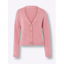 Heine Strickjacke Langarm Feinstrick Rosa 36