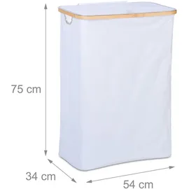 Relaxdays Wäschekorb mit Deckel, 105 l,