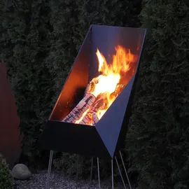 VASNER Merive M4 Feuerkorb mittelhoch eckig Schwarz