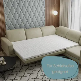 möbel-gerner Topper 7-Zonen Matratzentopper H3 140 x 200 cm weiß