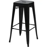 Proregal Barhocker 43 x 77 x 43 cm Schwarz