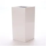 eleganteinrichten Pflanzkübel 38 x 38 x 80 cm Weiß