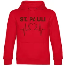 multifanshop St. Pauli Hoodie 2023 rot Erwachsene Gr. XXL