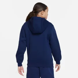 Nike Sportswear Club Fleece Hoodie Kinder 410 midnight navy/white M 137-147 cm