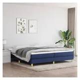 vidaXL Boxspringbettgestell 200 x 200 cm Blau