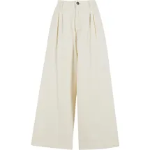 URBAN CLASSICS Ladies Wide Leg Hosen Beige 28