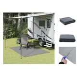 vidaXL Campingteppich Hellgrau 4x2 m