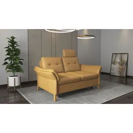 sit&more 3-Sitzer SIT & MORE "Göteborg", gelb (curry), B:191cm H:90cm T:102cm, Sofas, inklusive Sitztiefenverstellung und Federkern