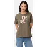 CAMEL ACTIVE T-Shirt aus reiner Baumwolle in Graugrün | Gr.: XXS