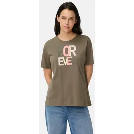 CAMEL ACTIVE T-Shirt aus reiner Baumwolle in Graugrün | Gr.: XXS