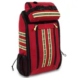 Elite Bags QUICK ACCESS Notfallrucksack | rot | kompakt | hohe Funktionalität | für die Notfallversorgung | Schnellöffnungs-System | Hüfttasche als Extra dabei