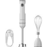 POYOCOM Akku-Stabmixer, kabelloser Stabmixer mit TYP-C-Kabel, Schneebesen für Smoothies, Milchshakes, Hummus, Babynahrung und Suppen- Weiß