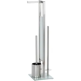 Wenko WC-Garnitur Rivalta Silber Matt (21564100)