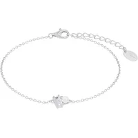 s.Oliver Armband mit Zirkonia und Muschelkernperle Silber 2039697 Größe 20 cm