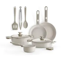 Monix Denmark | Kochgeschirr-Set, 10-teilig, Aluminiumguss mit Antihaftbeschichtung, geeignet