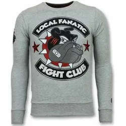 Local Fanatic  Sweatshirt Fight Club Bulldog Spike  in Grau, EU XXL