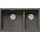 Blanco Subline 430/270-U links vulkangrau + Handbetätigung + InFino