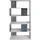 Hti-Living Raumteilerregal 5 Regalfächer 1-tlg. Weiß