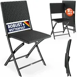 CASARIA Klappstuhl Rom 55 x 70 x 106 cm schwarz 2 St.
