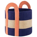 REMEMBER Aufbewahrungskorb Colombo klein Ø 37 x H 43 cm blau