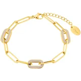 s.Oliver Statemenarmband Edelstahl gelbgold 2037987 Größe 20 cm