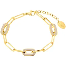 s.Oliver Statemenarmband Edelstahl gelbgold 2037987 Größe 20 cm