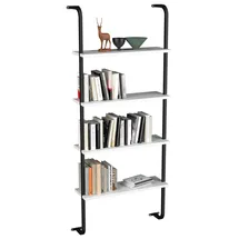 VCM Insasi Bücherregal 64 x 20 x 150 cm Weiß